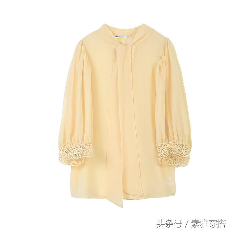 高级感小众上衣雪纺超仙,雪纺上衣女喇叭袖超仙款