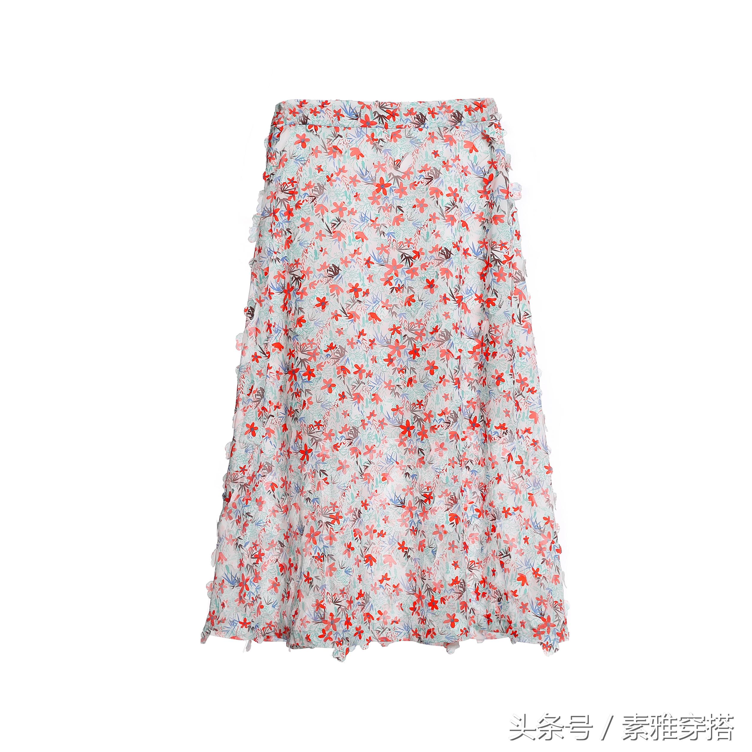 时尚碎花裙半身淑女,碎花半身长裙的搭配秋冬