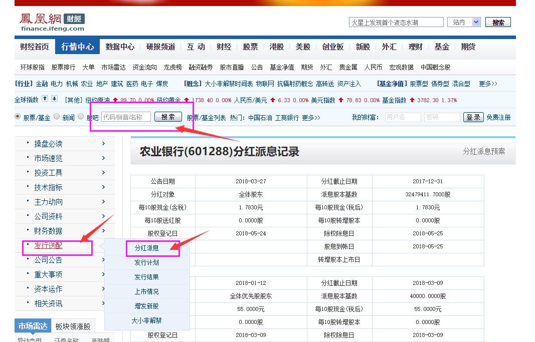 在哪里查看股票的股息,哪些股票有分红和股息