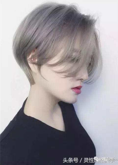 时尚气质高雅的短发造型烫,烫减龄时尚免打理的短发