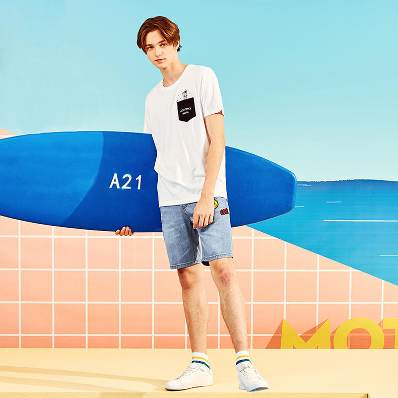 夏日短裤清凉穿搭,夏日短裤清爽透气更有型