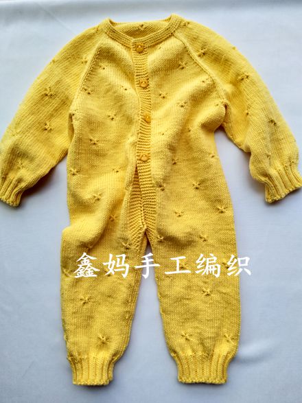 宁姐婴儿连体衣从上往下织视频,从上往下织的连体衣编织方法