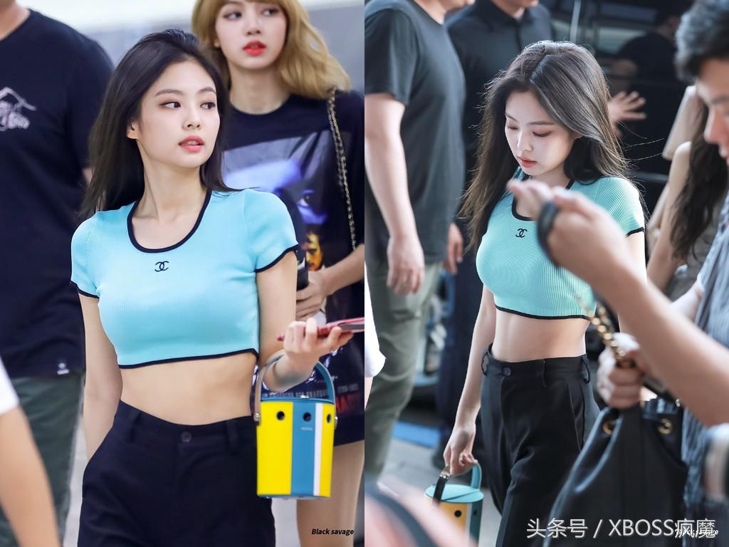 BLACKPINK成员Jennie性感露马甲线圆筒包「像便当盒」笑翻网友