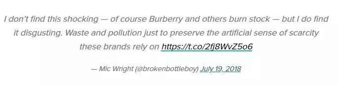 巴宝莉烧毁库存事件,巴宝莉为什么烧奢侈品