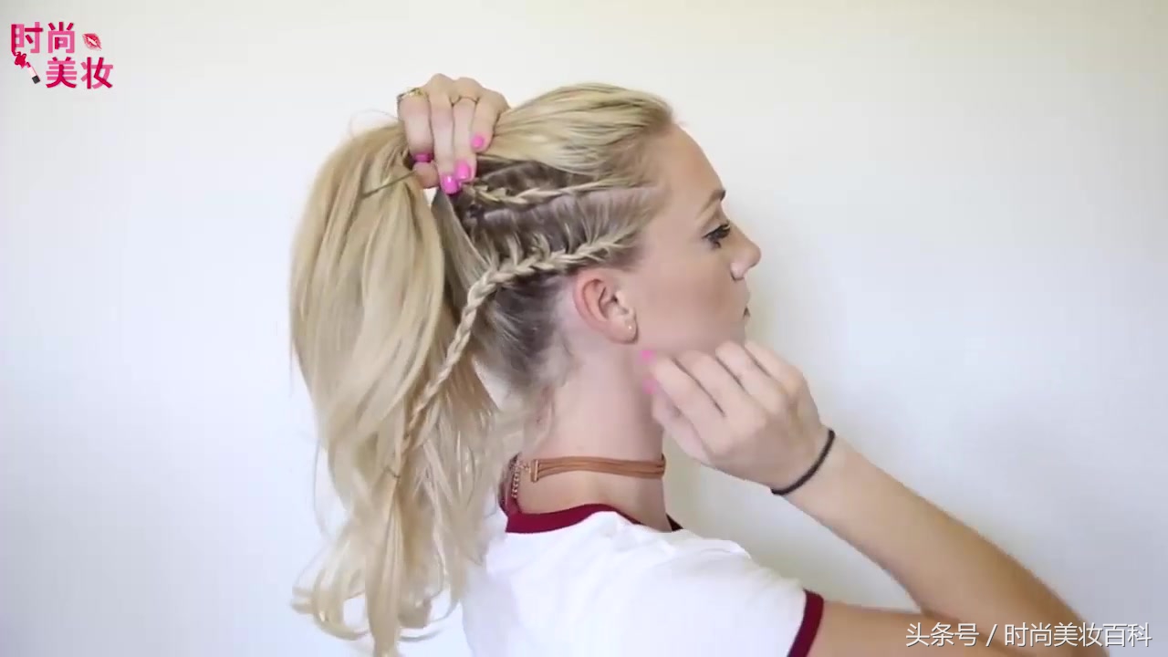 马尾辫发型怎么编好看图片,用马尾辫编出来的发型