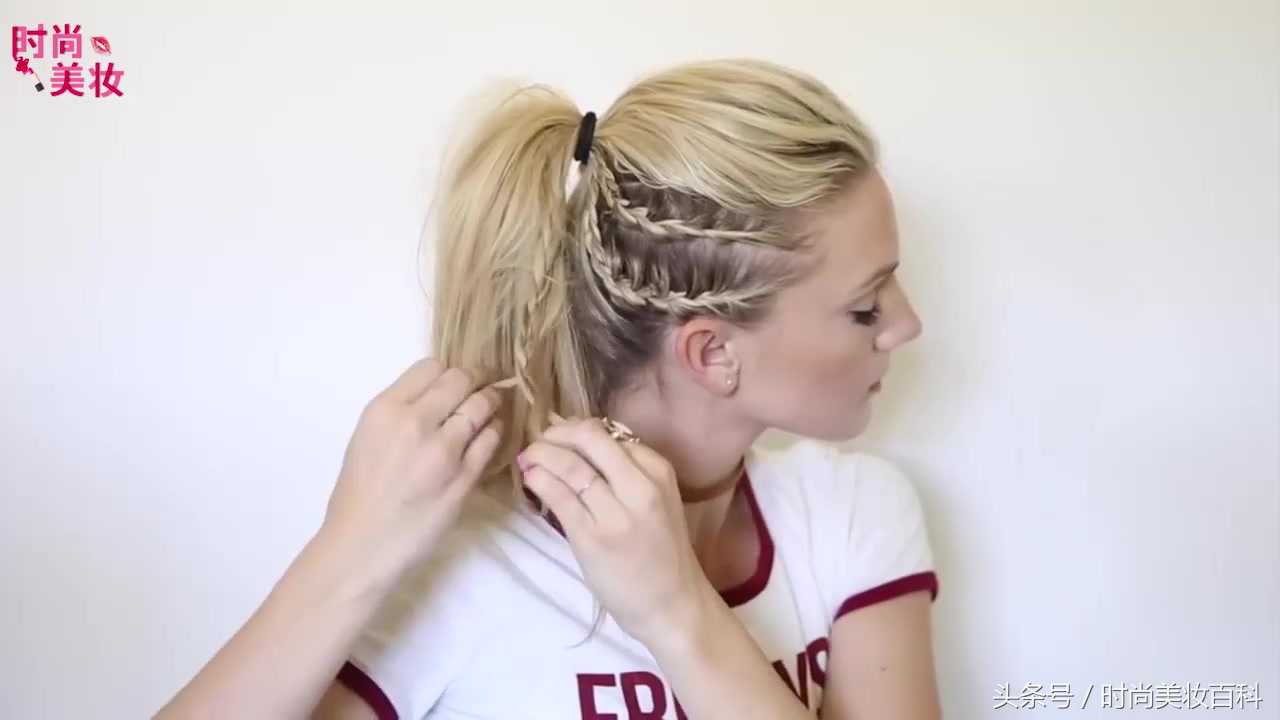 马尾辫发型怎么编好看图片,用马尾辫编出来的发型