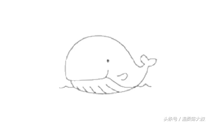 海洋动物简笔画简单画法,儿童简笔画入门0-3岁零基础蜗牛