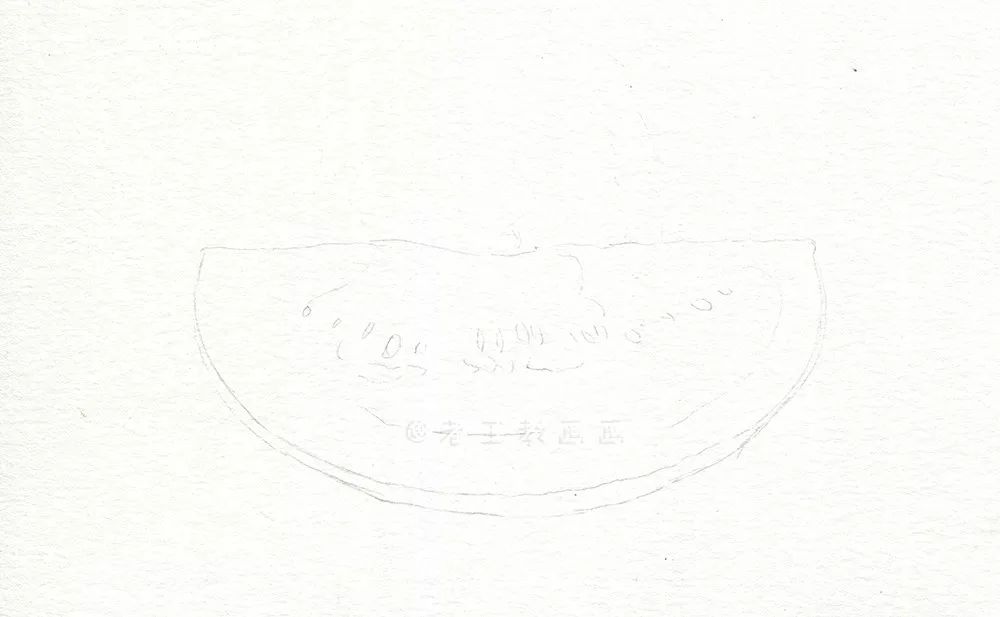 夏天西瓜绘画,夏天西瓜画简单又漂亮