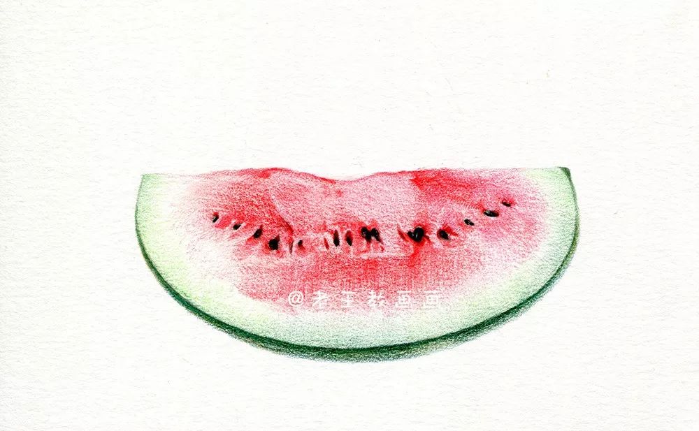 夏天西瓜绘画,夏天西瓜画简单又漂亮