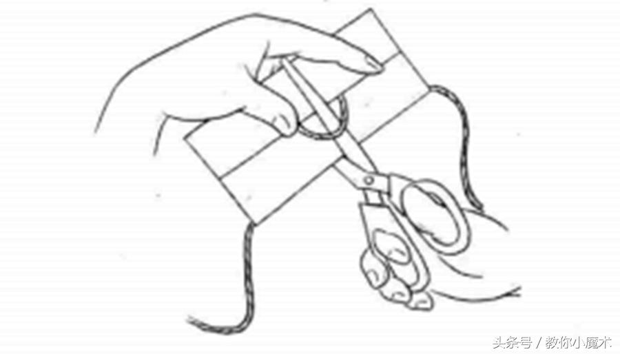 用绳子变简单的小魔术,绳子截断复原的小魔术