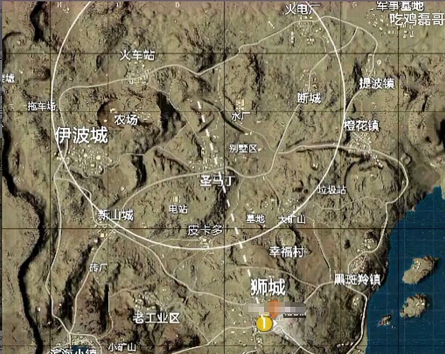 刺激战场沙漠地图中的空投洞,刺激战场沙漠地图的藏身点