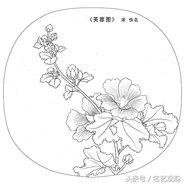 宋画工笔画底稿图文,宋画工笔白描最好的学习素材