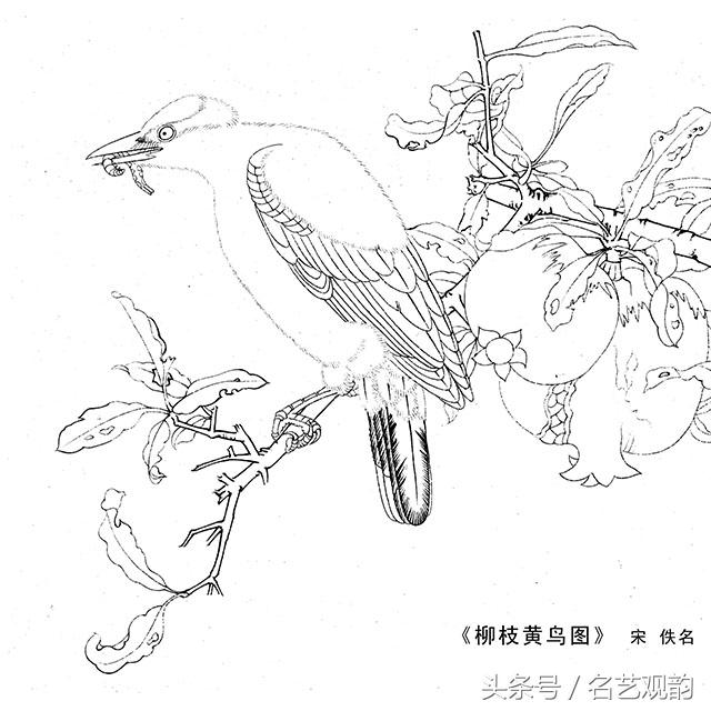 宋画工笔画底稿图文,宋画工笔白描最好的学习素材