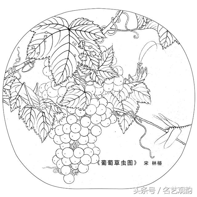 宋画工笔画底稿图文,宋画工笔白描最好的学习素材