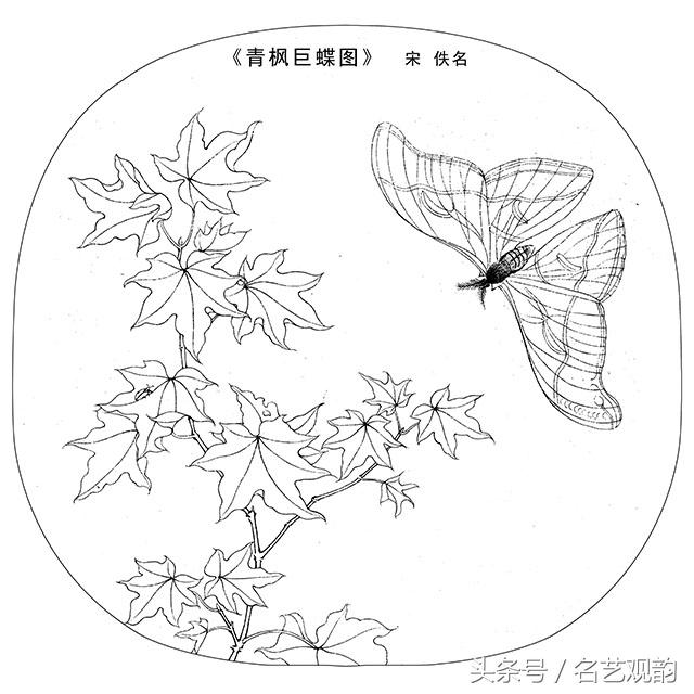 宋画工笔画底稿图文,宋画工笔白描最好的学习素材