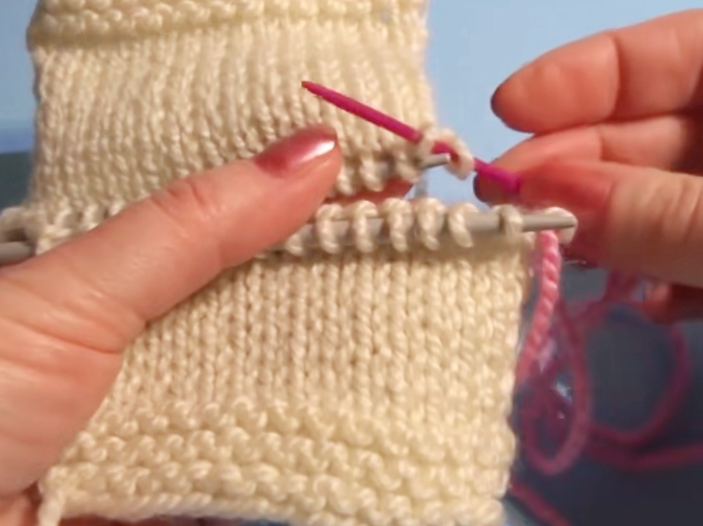 明月棒针艺术无缝缝合收针视频,棒针编织缝合方法视频