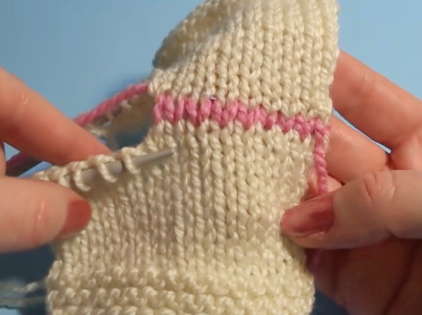 明月棒针艺术无缝缝合收针视频,棒针编织缝合方法视频