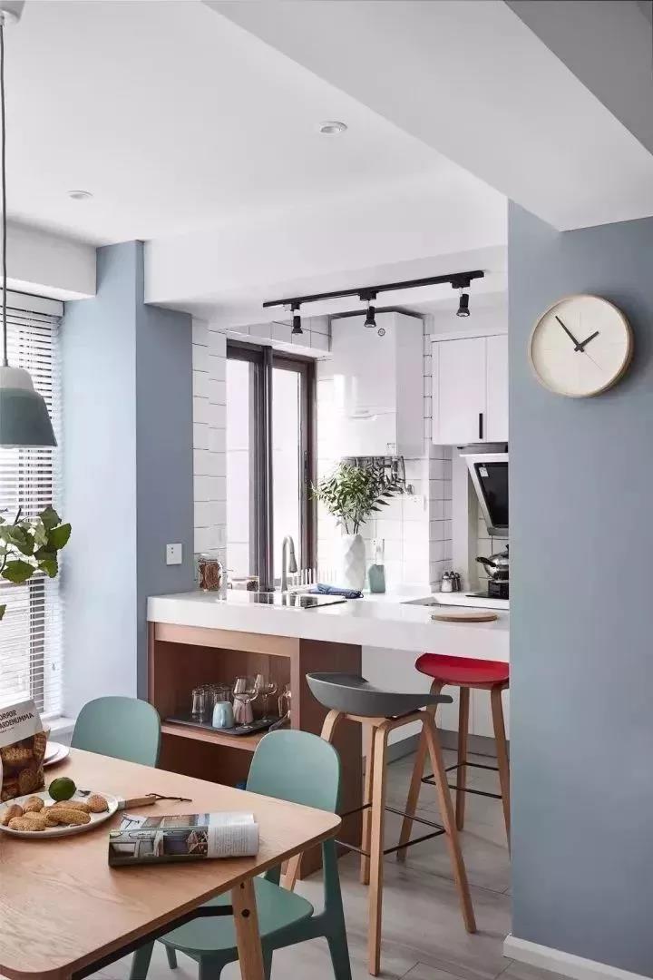 吧台是开放式厨房的灵魂,吧台型开放式厨房