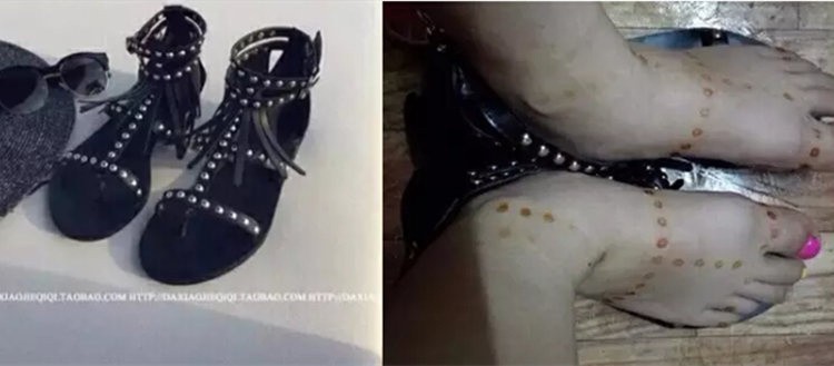 凉鞋掉色染脚会对身体有害吗,买的凉鞋掉色