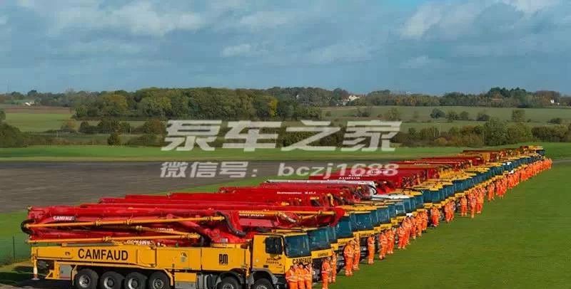 大饱眼福！租赁公司三十周年庆，55台大象和施维因泵车壮观*行游**！