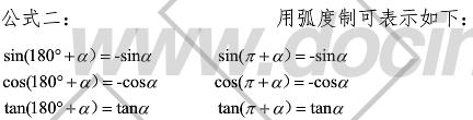 三角函数二倍角公式高中数学,高中数学三角函数的诱导公式内容