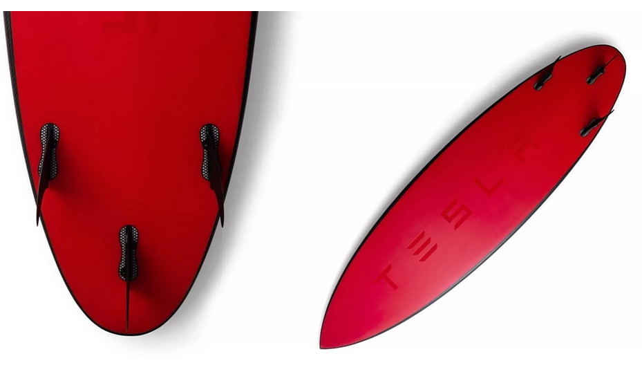 特斯拉如何带冲浪板,特斯拉后加冲浪板