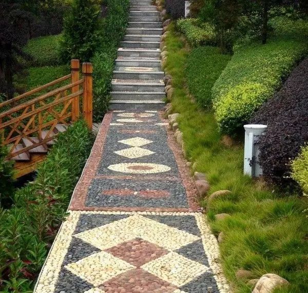 庭院地面铺装材料汇总,别墅庭院地面石材铺装