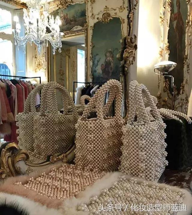 珠子手工包推荐,奶奶风的串珠包