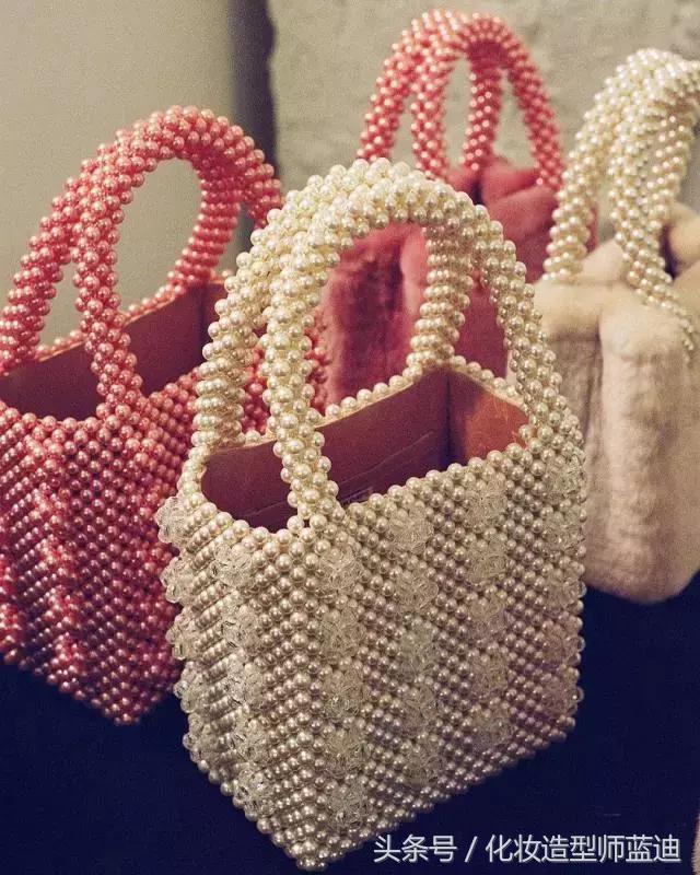 珠子手工包推荐,奶奶风的串珠包
