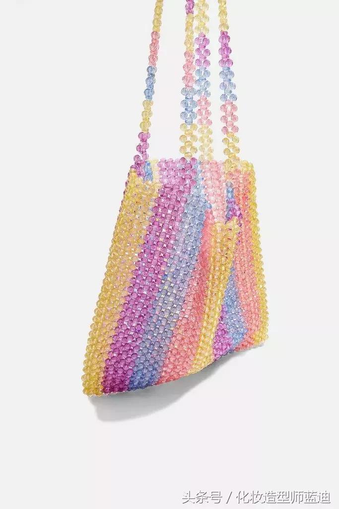 珠子手工包推荐,奶奶风的串珠包