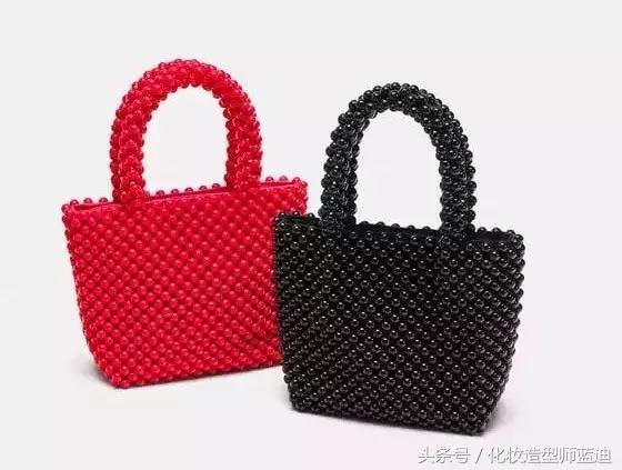 珠子手工包推荐,奶奶风的串珠包