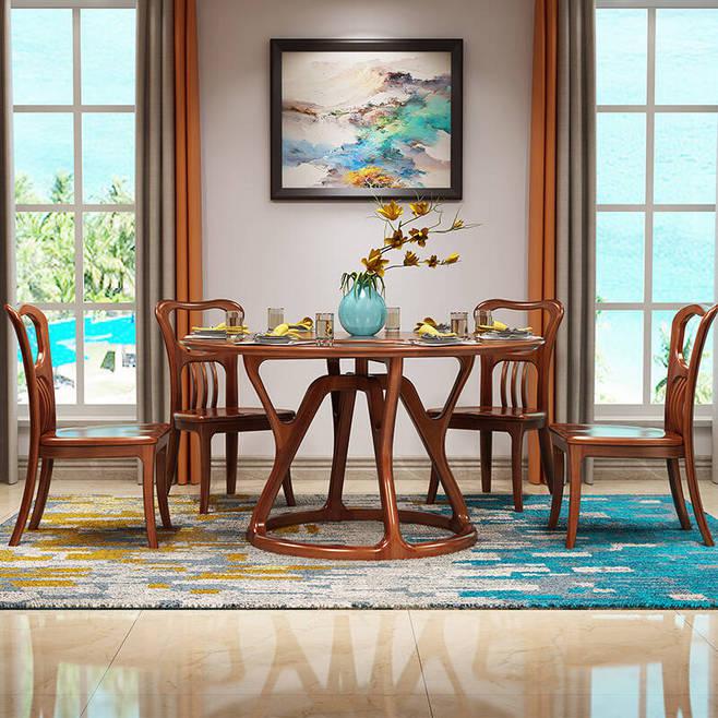 永不过时的中式餐桌,简约中式餐桌