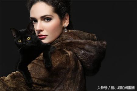 黑色貂皮穿搭推荐,貂皮女王风穿搭