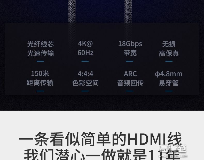 越来越多人推荐光纤hdmi线,高清光纤hdmi能接功放机和投影吗