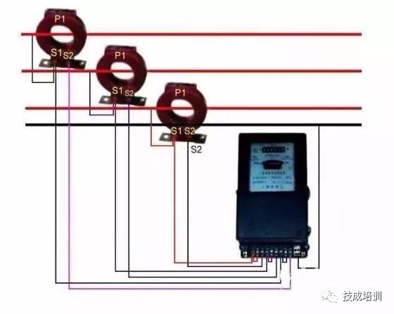 多功能表和电度表共用互感器接线,三相四线制电度表加互感器接线法