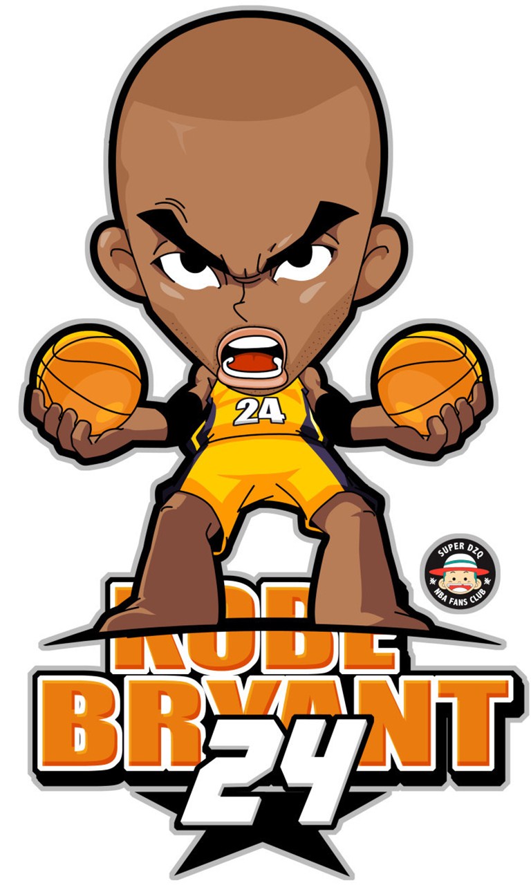 体育迷的最爱，个性的NBA体育明星卡通动漫真人手机壁纸都有了