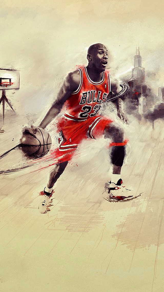 体育迷的最爱，个性的NBA体育明星卡通动漫真人手机壁纸都有了