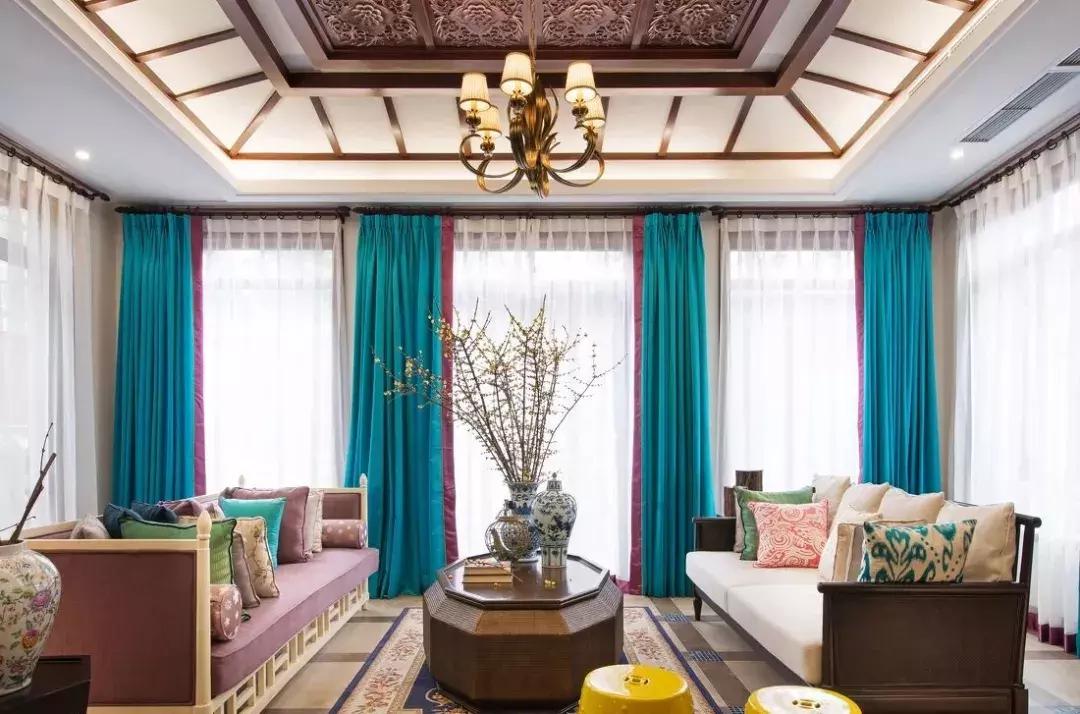高端大气上档次的窗帘效果图,都是因为懒