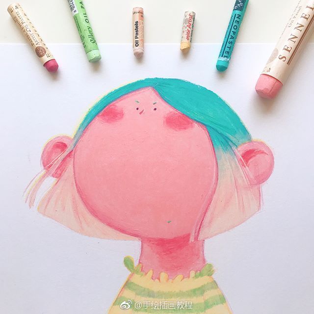 那些火遍全网的油画棒作品,分享一张油画棒照片