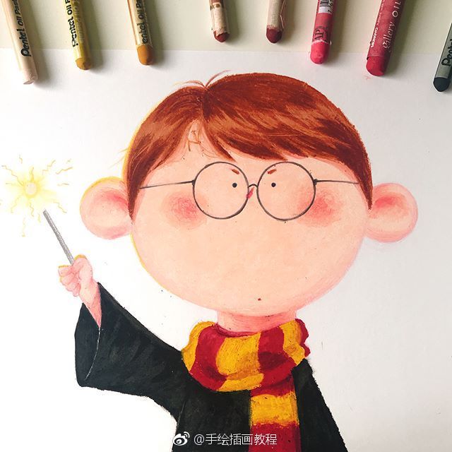 那些火遍全网的油画棒作品,分享一张油画棒照片