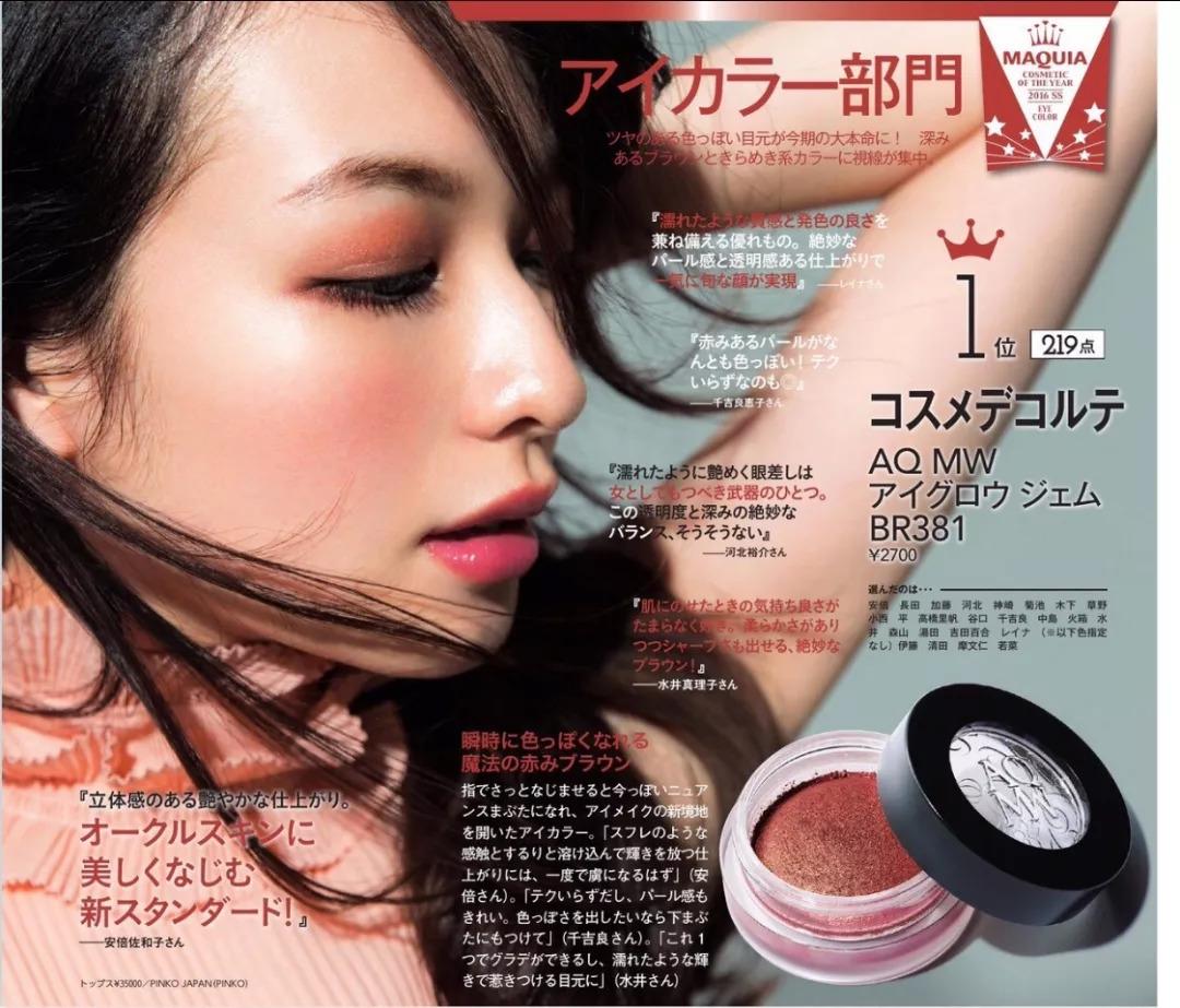 2018cosme大赏完整名单,2016年cosme大赏