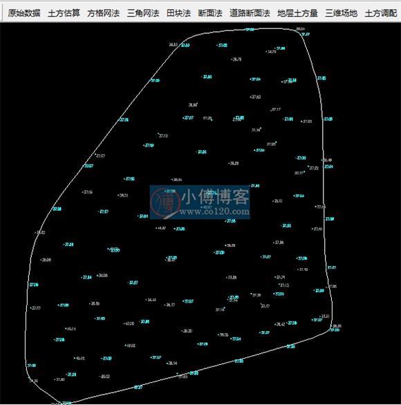 场地平整土方量的计算方法有两种,软件土方算量
