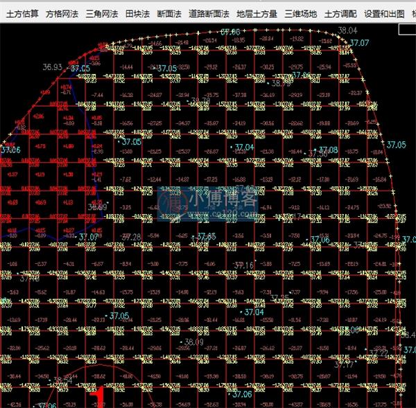 场地平整土方量的计算方法有两种,软件土方算量