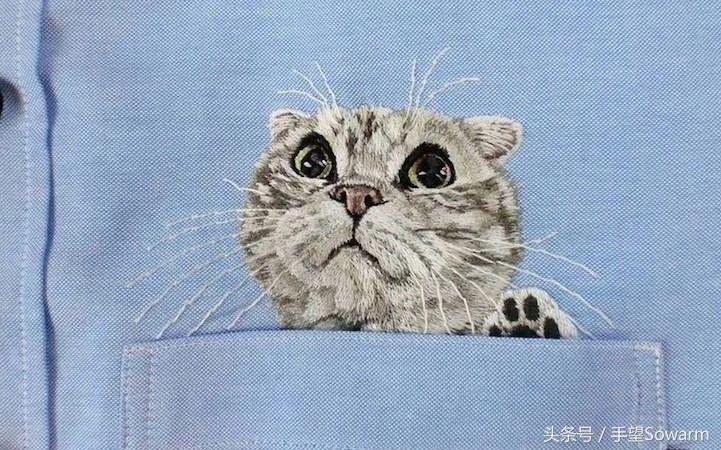 她给儿子绣的藏在口袋里的小动物,后来渐渐变成了事业