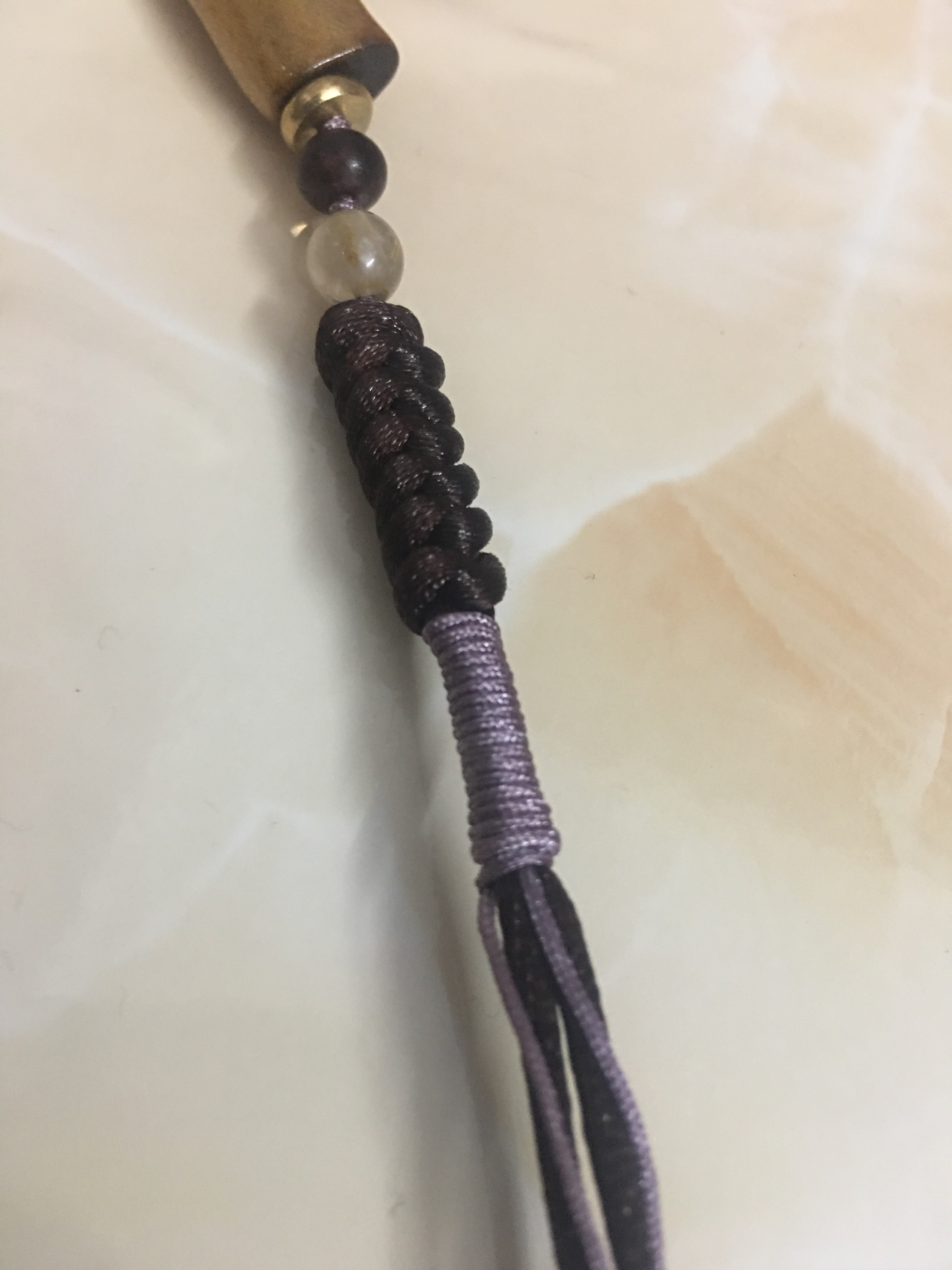 金丝圆珠手链编法,金丝柳管状手串