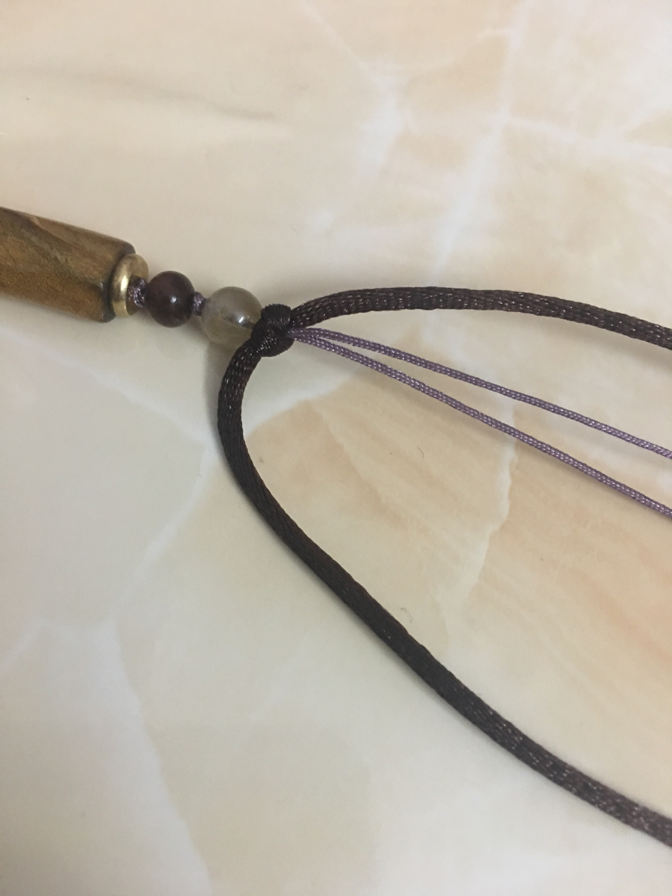 金丝圆珠手链编法,金丝柳管状手串