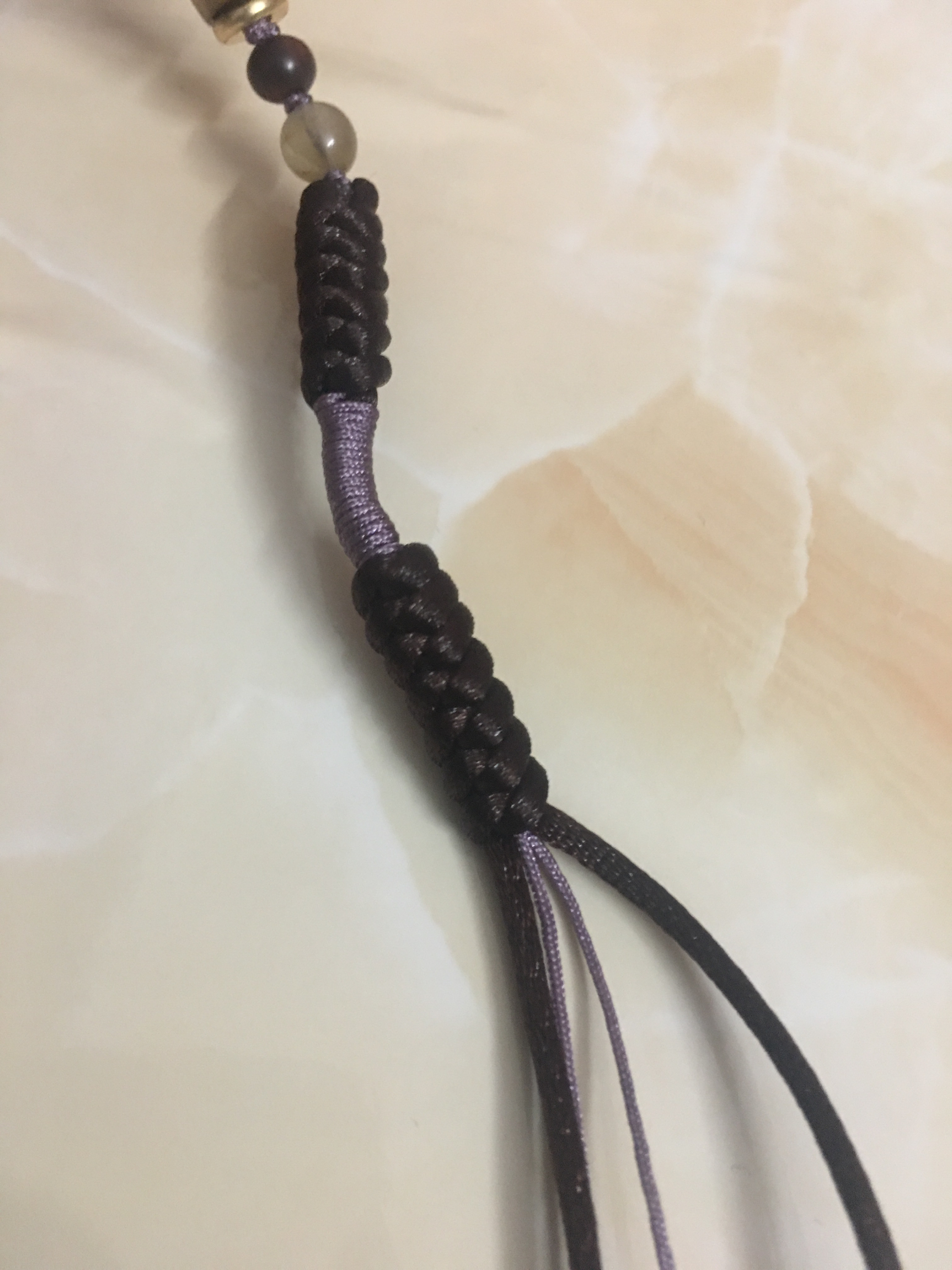 金丝圆珠手链编法,金丝柳管状手串