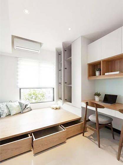 地台榻榻米卧室正流行好看又实用,小卧室不做榻榻米设计地台