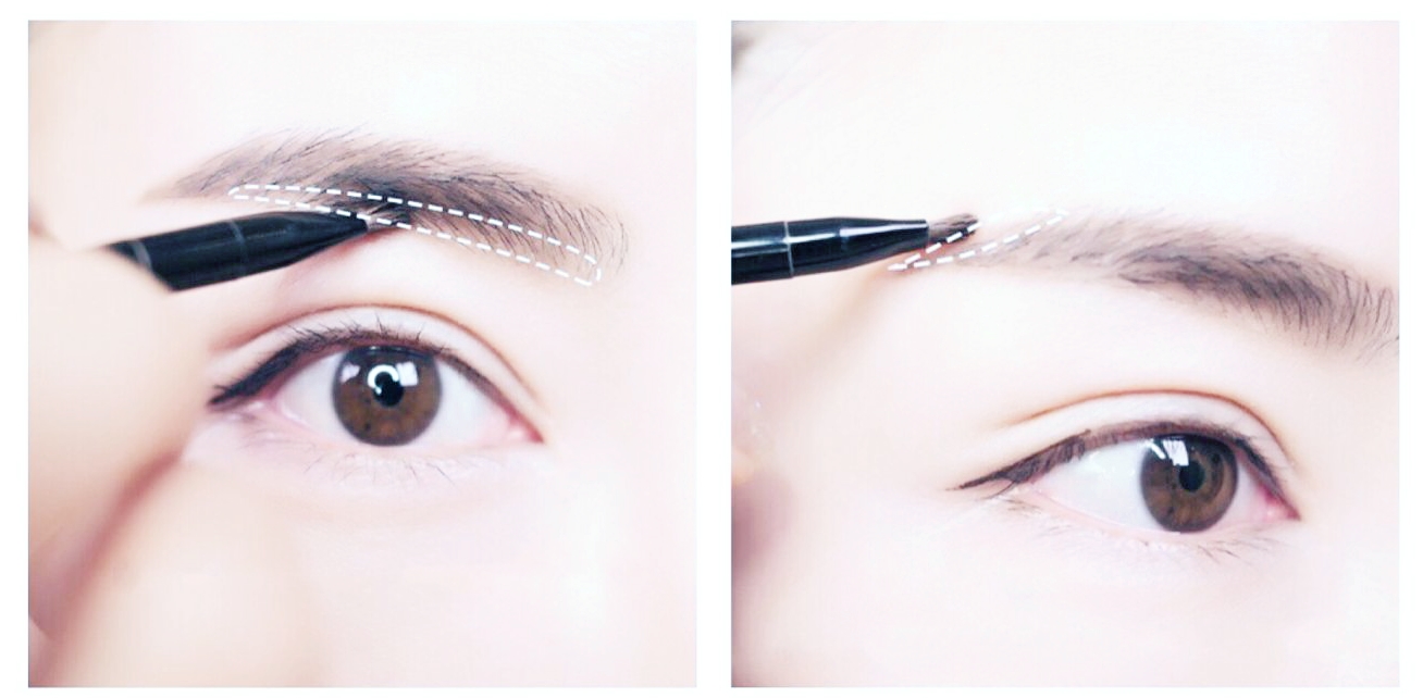 kate眉粉7号眉毛画法,总是画不好纸上标准眉