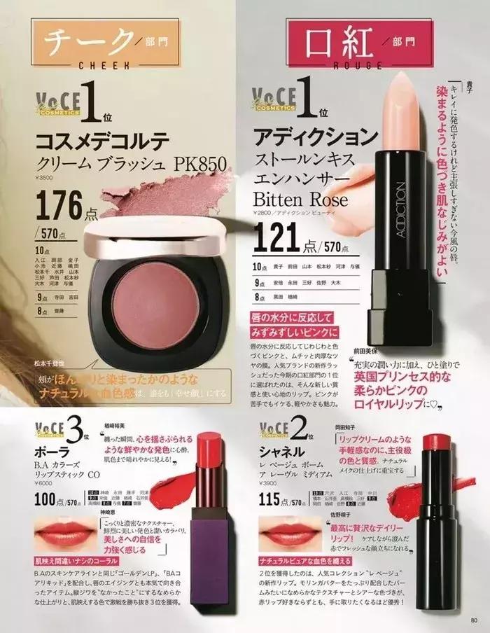 日本化妆品大赏排行榜,18年国产化妆品排行榜